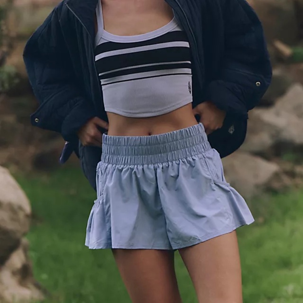 FP Movement Light Blue Get Your Flirt on Shorts